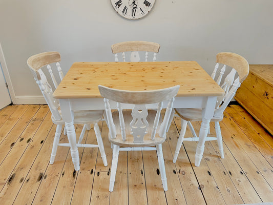 'Felix' Pine Farmhouse Style Table and Chair Set